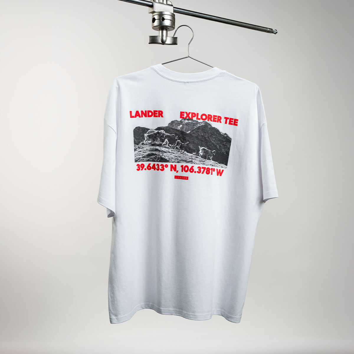 Lander Explorer T-Shirt White - S,, large